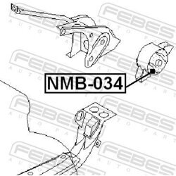 Uloženie motora FEBEST NMB-034 - obr. 1