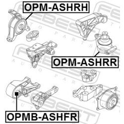 Uloženie motora FEBEST OPM-ASHRH - obr. 1