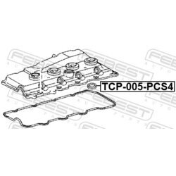 Sada tesnení veka hlavy valcov FEBEST TCP-005-PCS4 - obr. 1