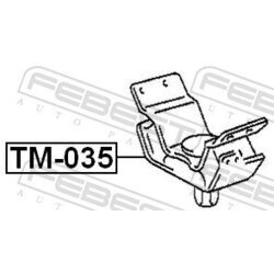 Uloženie motora FEBEST TM-035 - obr. 1