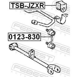 Tyč/Vzpera stabilizátora FEBEST 0123-830 - obr. 1