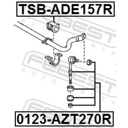 Tyč/Vzpera stabilizátora FEBEST 0123-AZT270R - obr. 1