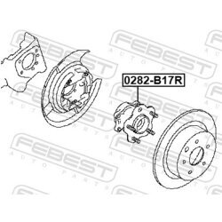 Náboj kolesa FEBEST 0282-B17R - obr. 1