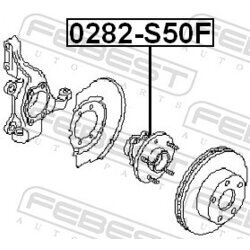 Náboj kolesa FEBEST 0282-S50F - obr. 1