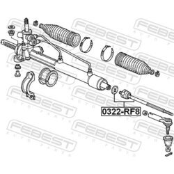 Axiálny čap tiahla riadenia FEBEST 0322-RF8 - obr. 1