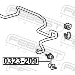 Tyč/Vzpera stabilizátora FEBEST 0323-209 - obr. 1