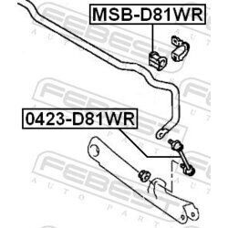 Tyč/Vzpera stabilizátora FEBEST 0423-D81WR - obr. 1