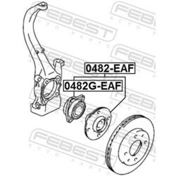 Náboj kolesa FEBEST 0482G-EAF - obr. 1