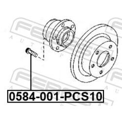 Čap kolesa FEBEST 0584-001-PCS10 - obr. 1