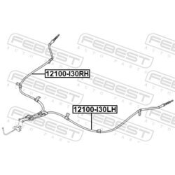 Ťažné lanko parkovacej brzdy FEBEST 12100-I30LH - obr. 1