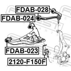 Zvislý/nosný čap FEBEST 2120-F150F - obr. 1