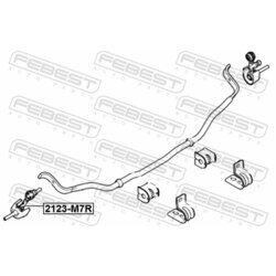 Tyč/Vzpera stabilizátora FEBEST 2123-M7R - obr. 1