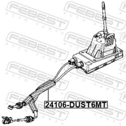 Lanko ručnej prevodovky FEBEST 24106-DUST6MT - obr. 1