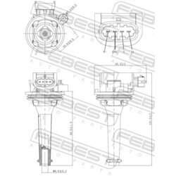 Zapaľovacia cievka FEBEST 27640-001 - obr. 1