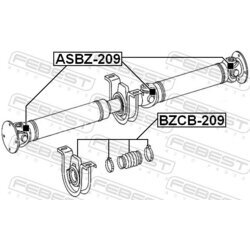 Kĺb pozdĺžneho hriadeľa FEBEST ASBZ-209 - obr. 1