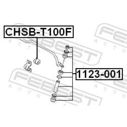 Uloženie priečneho stabilizátora FEBEST CHSB-T100F - obr. 1