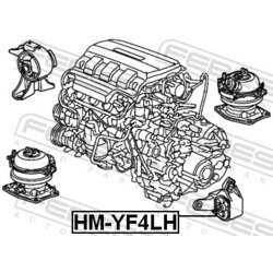 Uloženie motora FEBEST HM-YF4LH - obr. 1
