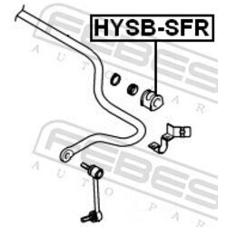 Uloženie priečneho stabilizátora FEBEST HYSB-SFR - obr. 1