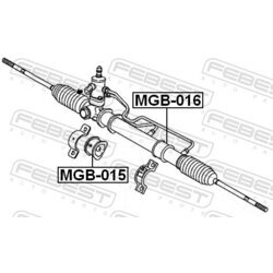 Uloženie prevodovky riadenia FEBEST MGB-016 - obr. 1