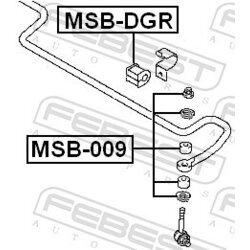 Uloženie priečneho stabilizátora FEBEST MSB-DGR - obr. 1