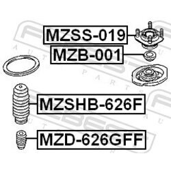 Doraz odpruženia FEBEST MZD-626GFF - obr. 1