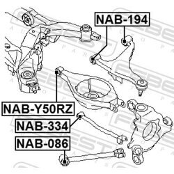 Uloženie riadenia FEBEST NAB-334 - obr. 1