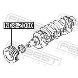 Remenica kľukového hriadeľa FEBEST NDS-ZD30 - obr. 1