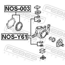 Opravná sada čapu nápravy FEBEST NOS-Y61 - obr. 1