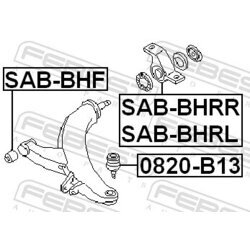 Uloženie riadenia FEBEST SAB-BHRL - obr. 1