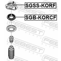 Valivé ložisko uloženia tlmiča FEBEST SGB-KORCF - obr. 1