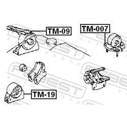 Uloženie motora FEBEST TM-09 - obr. 1