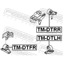 Uloženie motora FEBEST TM-DTRR - obr. 1
