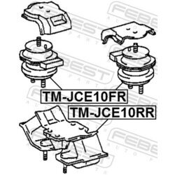 Uloženie motora FEBEST TM-JCE10FR - obr. 1