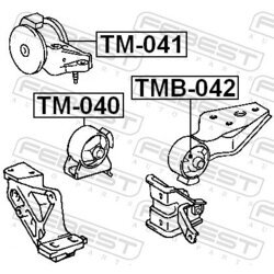 Uloženie motora FEBEST TMB-042 - obr. 1