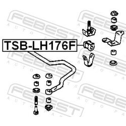 Uloženie priečneho stabilizátora FEBEST TSB-LH176F - obr. 1