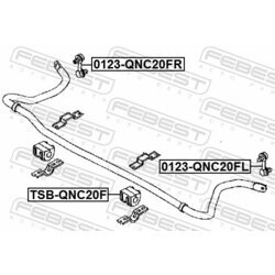 Tyč/Vzpera stabilizátora FEBEST 0123-QNC20FR - obr. 1