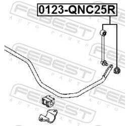 Tyč/Vzpera stabilizátora FEBEST 0123-QNC25R - obr. 1