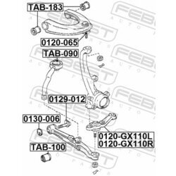 Skrutka pre nastavenie odklonu kolesa FEBEST 0129-012 - obr. 1