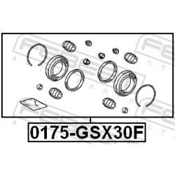 Opravná sada brzdového strmeňa FEBEST 0175-GSX30F - obr. 1