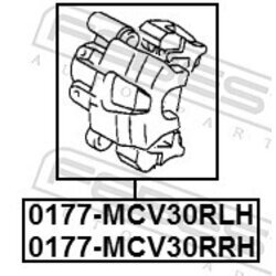 Brzdový strmeň FEBEST 0177-MCV30RRH - obr. 1