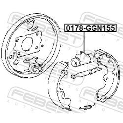 Brzdový valček kolesa FEBEST 0178-GGN155 - obr. 1