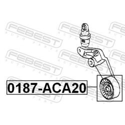 Napínacia kladka rebrovaného klinového remeňa FEBEST 0187-ACA20 - obr. 1