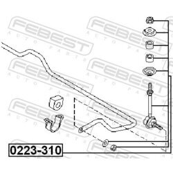 Tyč/Vzpera stabilizátora FEBEST 0223-310 - obr. 1