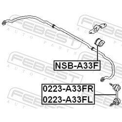 Tyč/Vzpera stabilizátora FEBEST 0223-A33FL - obr. 1