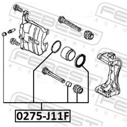 Opravná sada brzdového strmeňa FEBEST 0275-J11F - obr. 1