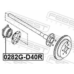 Náboj kolesa FEBEST 0282G-D40R - obr. 1