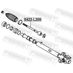 Axiálny čap tiahla riadenia FEBEST 0422-L200 - obr. 1