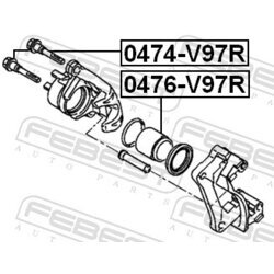 Piest brzdového strmeňa FEBEST 0476-V97R - obr. 1