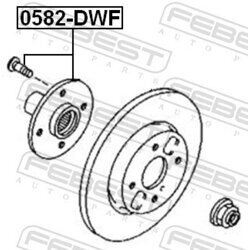 Náboj kolesa FEBEST 0582-DWF - obr. 1