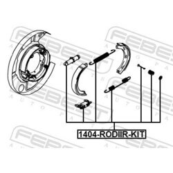 Sada príslušenstva čeľustí parkovacej brzdy FEBEST 1404-RODIIR-KIT - obr. 1